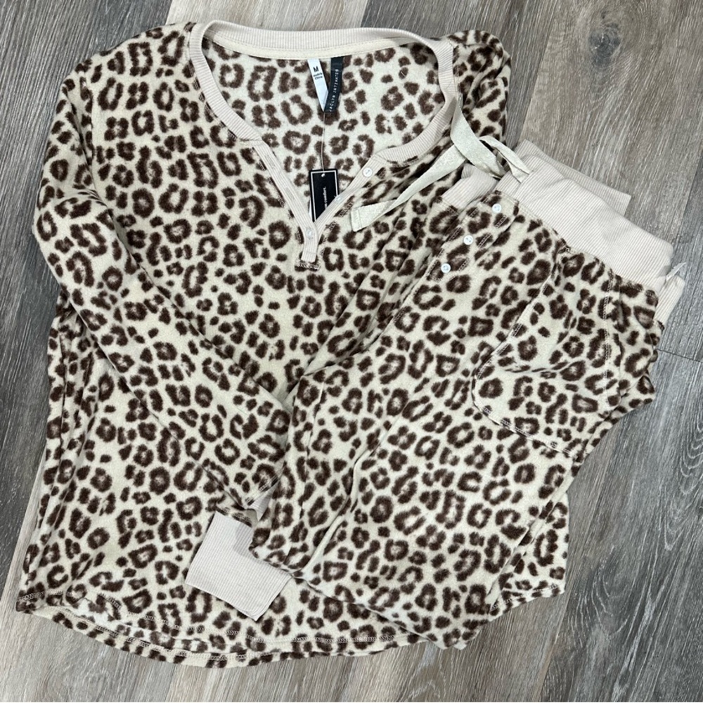 Leopard Print Pajama Set